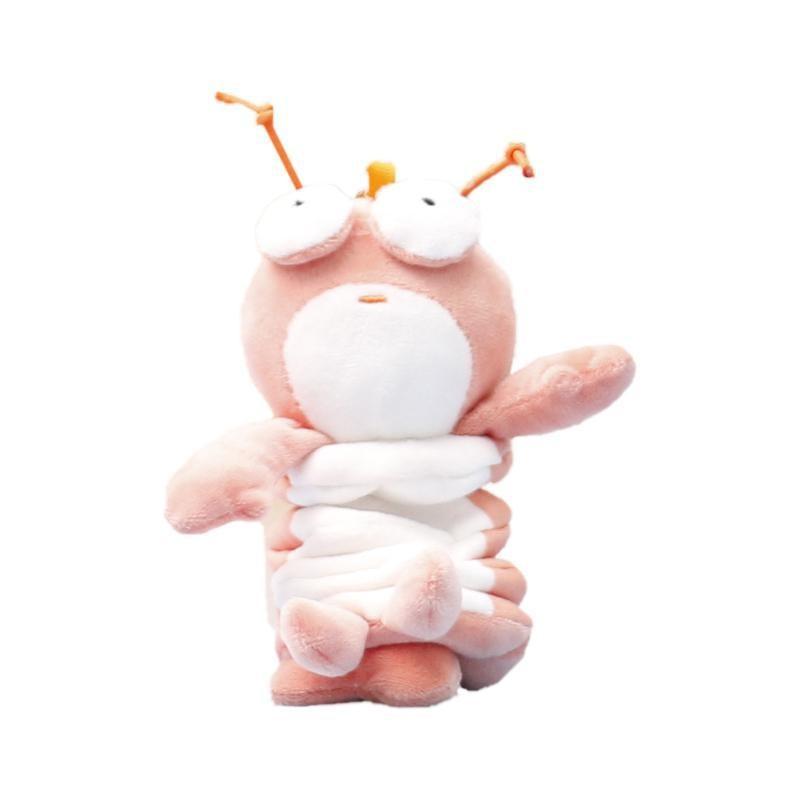 Spring Dog Stretching Cat Lobster Plush Toy Keychain Pendant Gifts Decorations