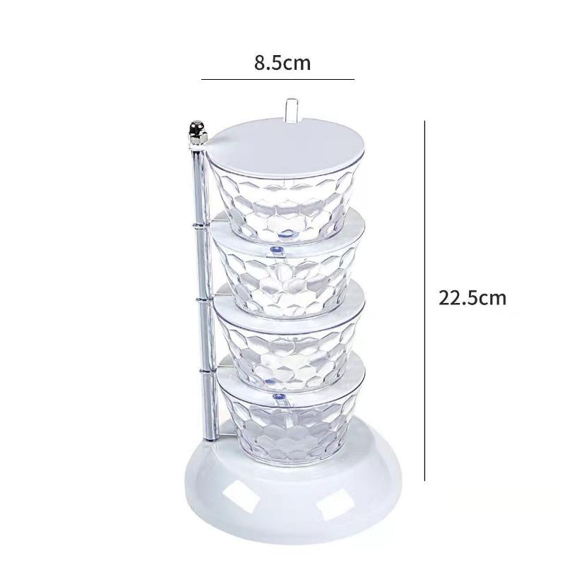 Коробка для приправ банка для приправ вращающийся комбинированный набор кухонный ящик для хранения стеллаж для хранения кухонные принадлежности 4 layers 1130₽