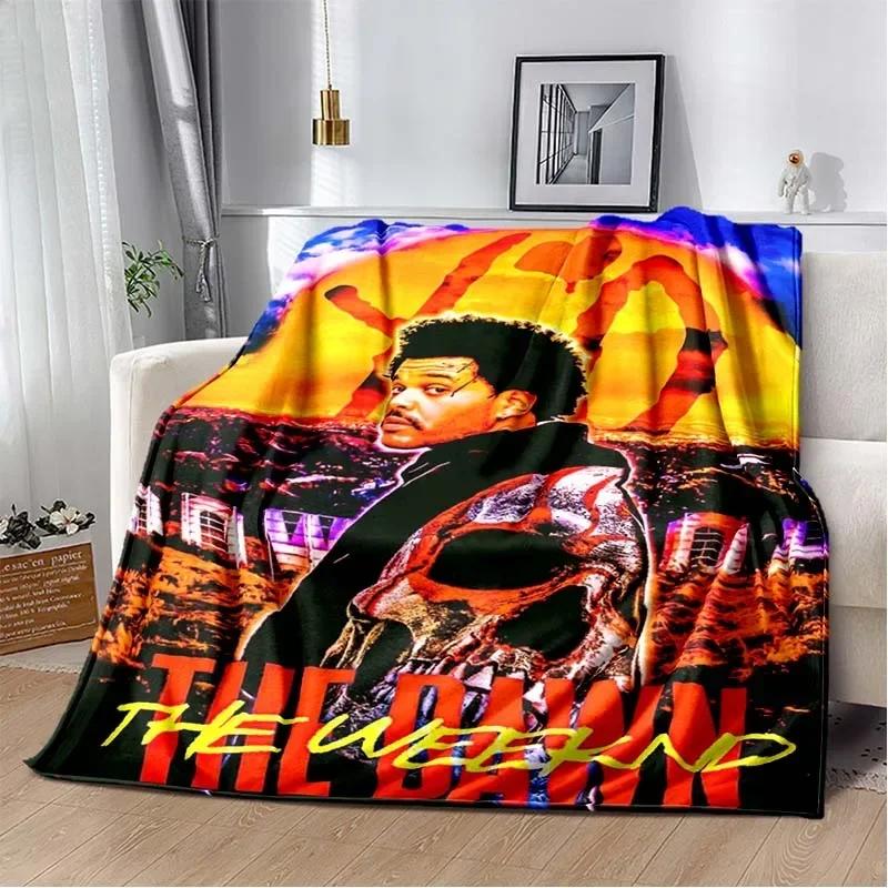 Manta de Franela de Peluche The Weeknd para el Cantante The Weeknd Manta Suave para Sofá Cubierta de Cama Oficina
