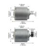 260 Micro Motor 1.5-3V 25-30W Motor for DIY Educational Physics Experiment Electric Remote Control Car Electric Motor