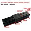 1Pcs 2/3/4/5-Way Square Pipe Fitting 20/25/30mm Cross Pipe Fitting  for 20/25/30mm Square Pipe