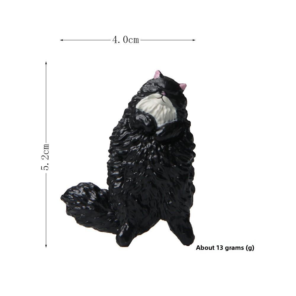 Cartoon Cute 4pcs Sleeping Cat Model Ornament Set Decoration Accessories