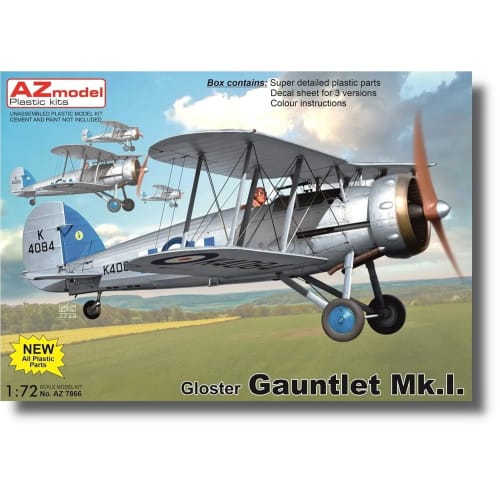 

AZ Model 1/72 British Gloucester Gauntlet Mk.1 Plastic Model Kit AZM7866