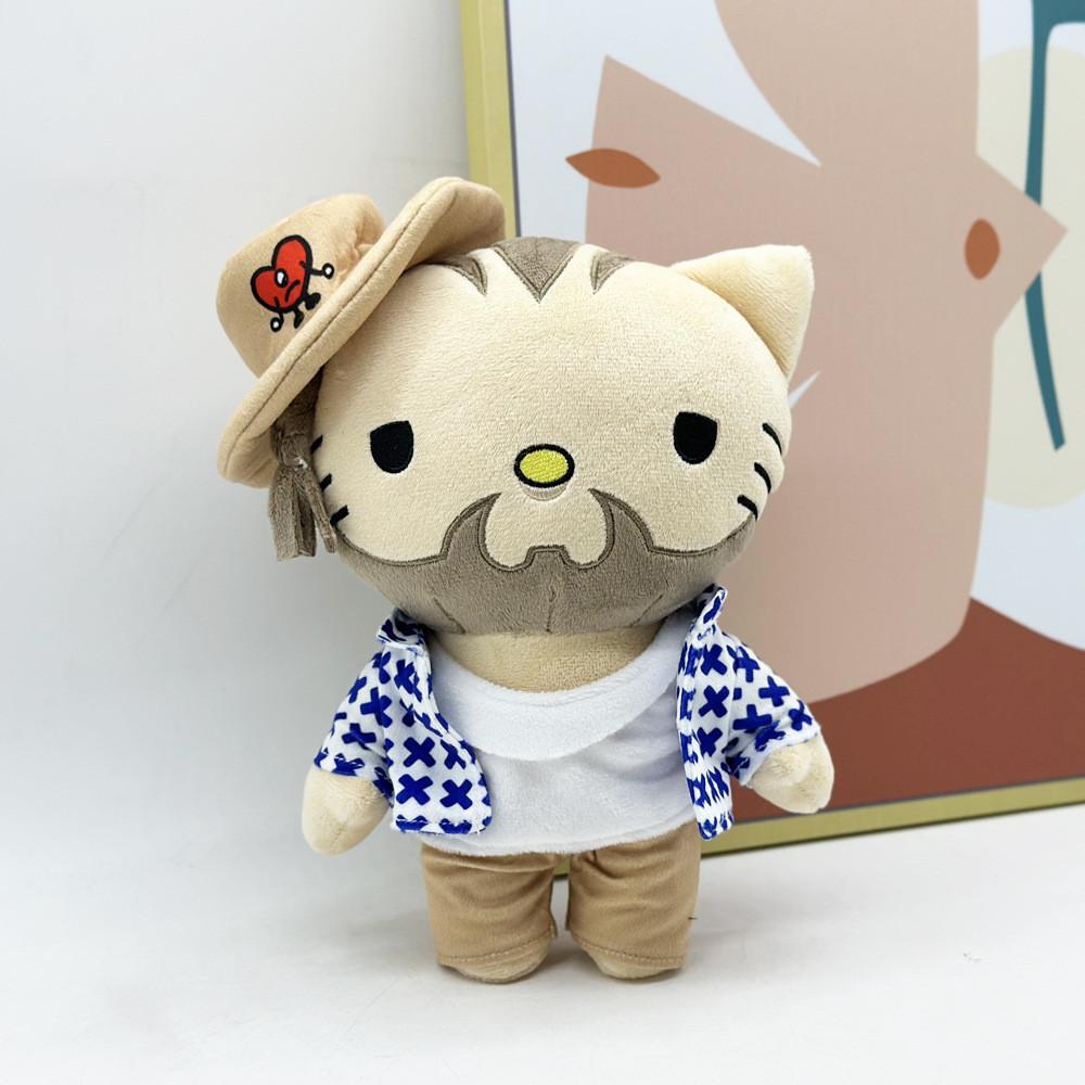 Travis Plush Scott  Toy Cat  Dressed   Wear Clothes Stuffed Dolls Gifts Cute