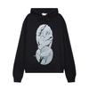 Cross-border trend IH NOM UH NIT printed loose hooded sweater for men and women