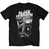Black Sabbath Unisex Adult Never Say Die T-Shirt (S) (Black)