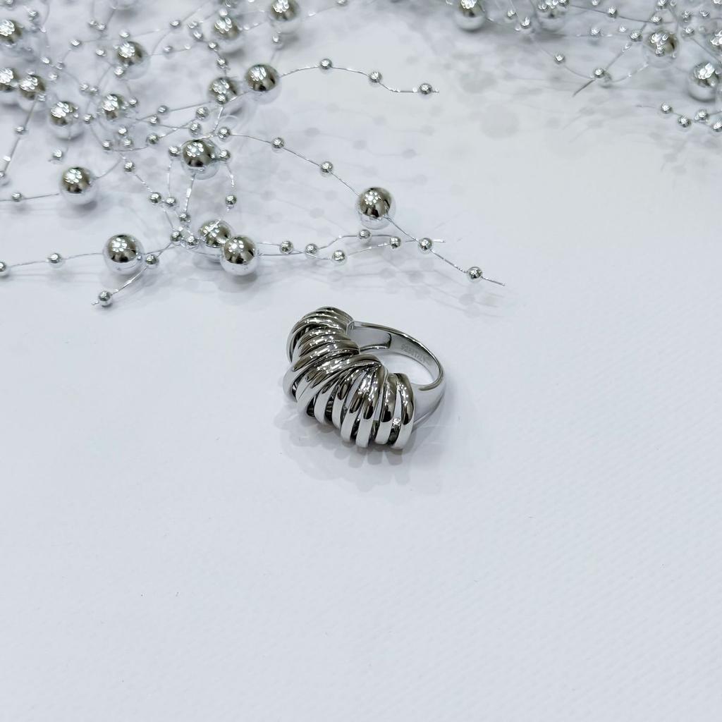 Silver Ring Without Stones, Product Weight 11.63 G (2175322)
