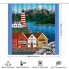 Decorazione Bagno Onda Oceanica Costiera Set Tende Doccia Nautico Spiaggia Paesaggi Marini Liner