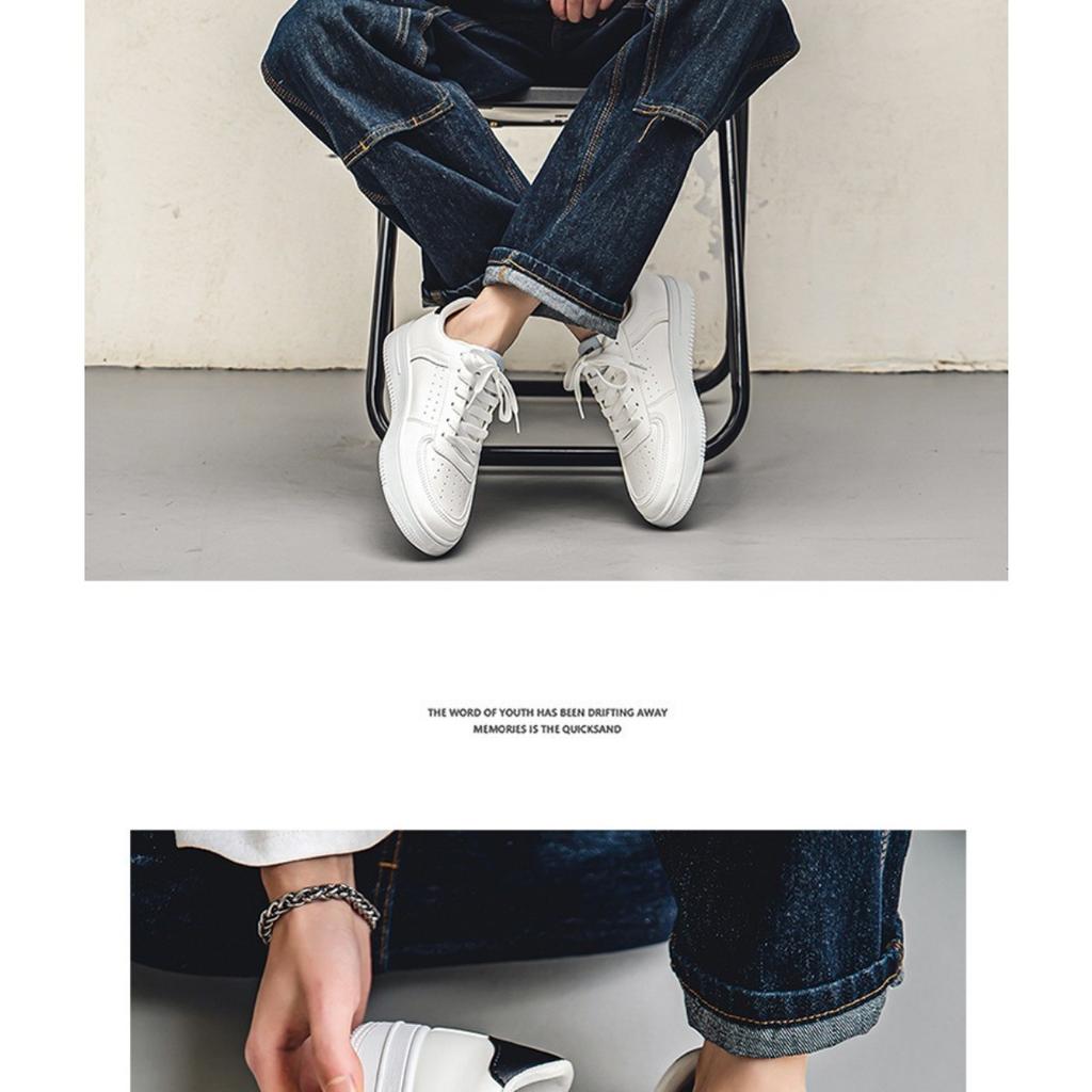 Pánska ležérna všestranná obuv Little White Shoes, čisto biela športová dosková obuv