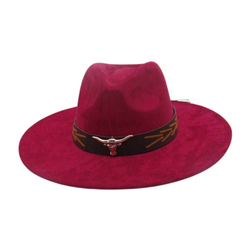 Grassland Ethnic Style Dance Sunscreen Travel Shooting Big Eaves Hat Men'S And Women'S High-End Flat-Brimmed Top Hat