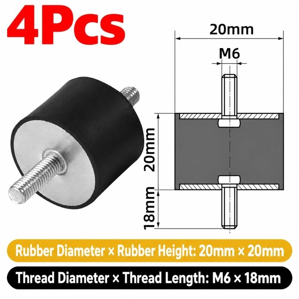 M3 M4 M5 M6 M8 M10 Silentblock Bobbin Mount Male Thread Shock Absorber for Marine Automotive Use