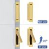 Maniglia per Porta Scorrevoli in Acciaio Inossidabile Maniglia a Incasso per Armadio Maniglie a Incasso per Porte Ferramenta per Mobili Facile da Installare