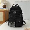 Schoolbag1011 Korean Harajuku Large Capacity Versatile Backpack Vintage Campus Middle and High School Student Tooling Style School Bag Lightweight