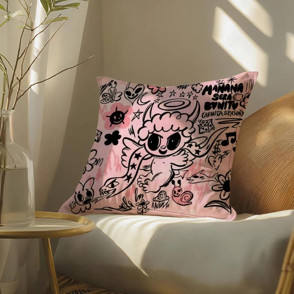 ·Gmananaserabonitocosmeticcasek-Karolg Pillow Case Pillowcase, Double-Sided Printed, Sofa Cushion, Bedroom Headboard