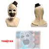 Gruselige Halloween-Clownmaske Kopfschmuck für Cosplay und Partys Schreckliches weißes Latex