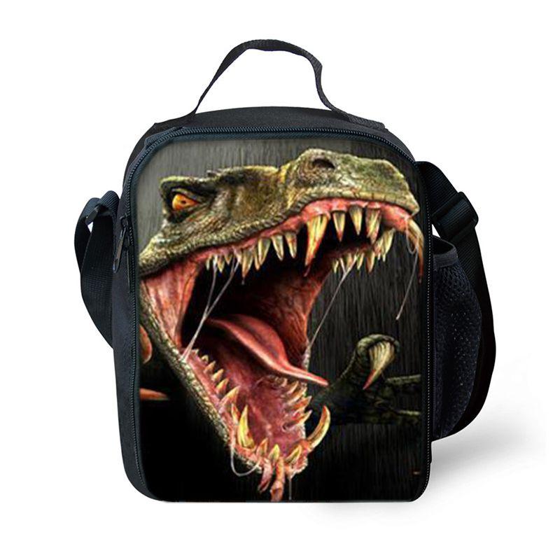 Jurassic World Dinosaur Lunch Bag Insulated Thermal Cooler For Students And Picnics
