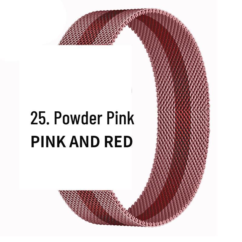 Compatible Stainless Steel Milanese Magnetic Band for Apple Watch Series 1-9 & SE.