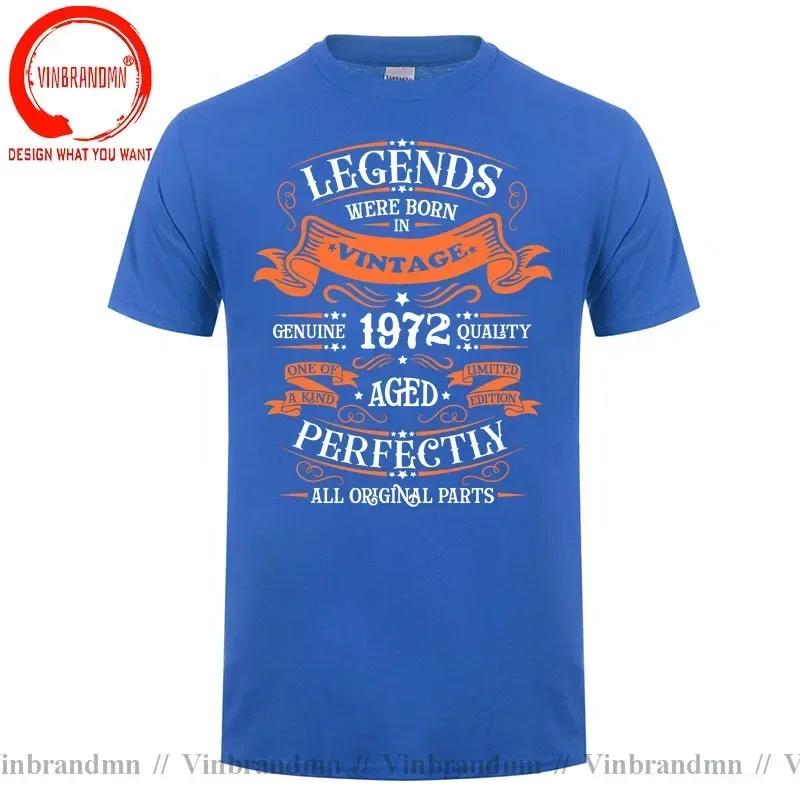 Vintage Legends Were Born In 1972 Tshirt Made In 1972 Limited Edition All Original Parts T Shirt Perfect Birthday Gift Clothing