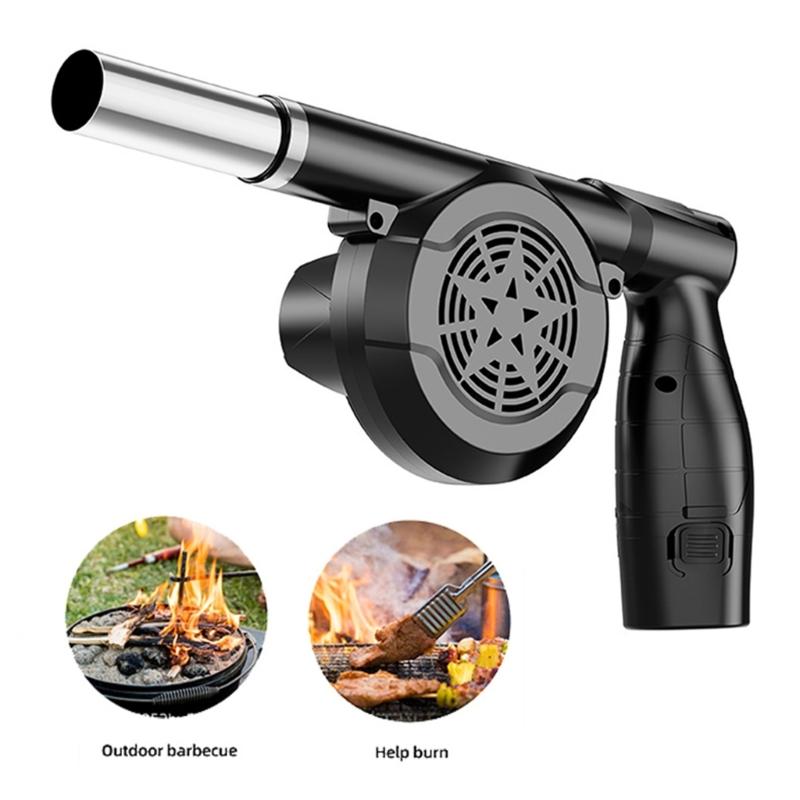 5 Speed Handheld Air Blower 12V Lithium Powered Rechargeable Design For Barbecue Fire Starting And Electronics Cleaning