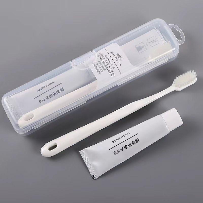 Tri-Head Soft & Hard Bristle Adult Toothbrush with 3D Tongue Scraper