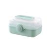 Plastic Medicine Storage Box with Handle Portable Organize Household for Indoor Outdoor Camping Organization