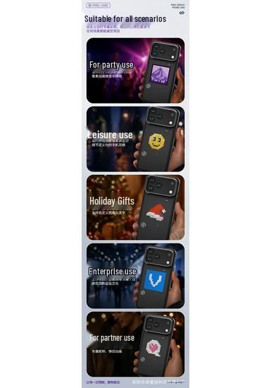 Apple-Compatible DIY LED Pixel Custom Animation Phone Case