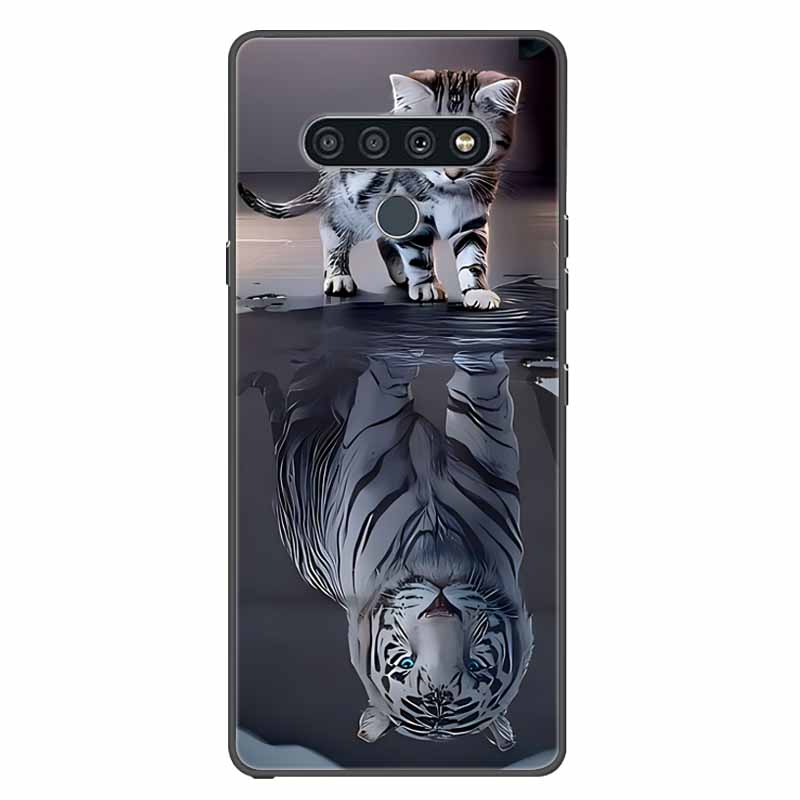 For LG K41s K51s Case Silicone Soft Fashion Animal Back Cover for LG Q70 Q60 Case Protector On for LGQ60 K 51S Cartoon Phone Bag