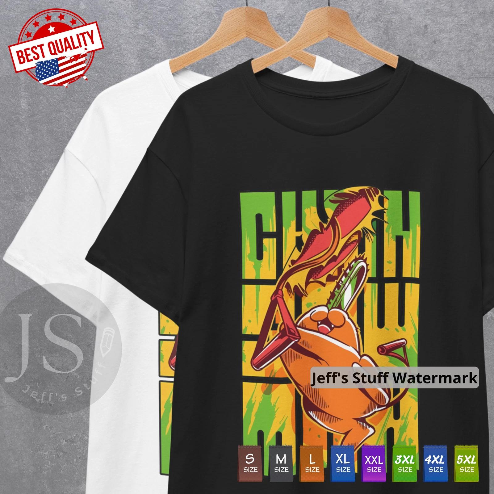 Pochita Denji T Shirt Chainsaw Man Anime Clothing Manga Cosplay Japanese Tee 2XL