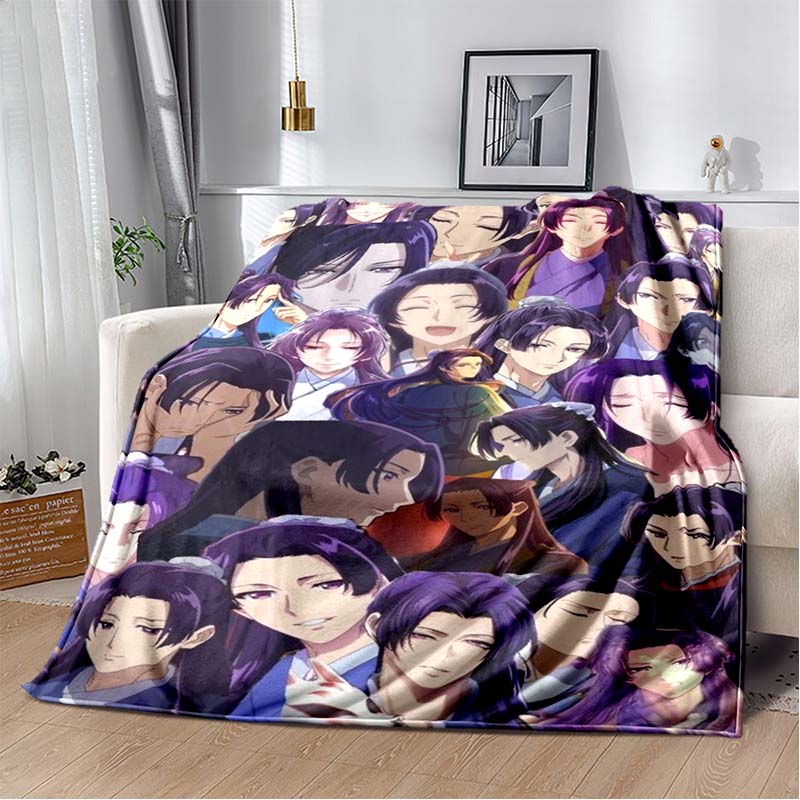 Die Apotheker-Tagebücher Maomao Jinshi Kirschblüten Flanell-Kuscheldecke Weiche Plüschdecke für Sofa Bett Anime Mädchen Heimdekoration Geschenk