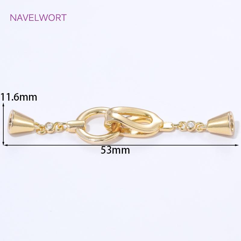 

1/2/3Pcs Brass Jewelry Clasps Connector 14K Gold Plated Pearl Clasp Fasteners,Clasps For Bracelets,DIY Jewelry Making Finding 1 piece