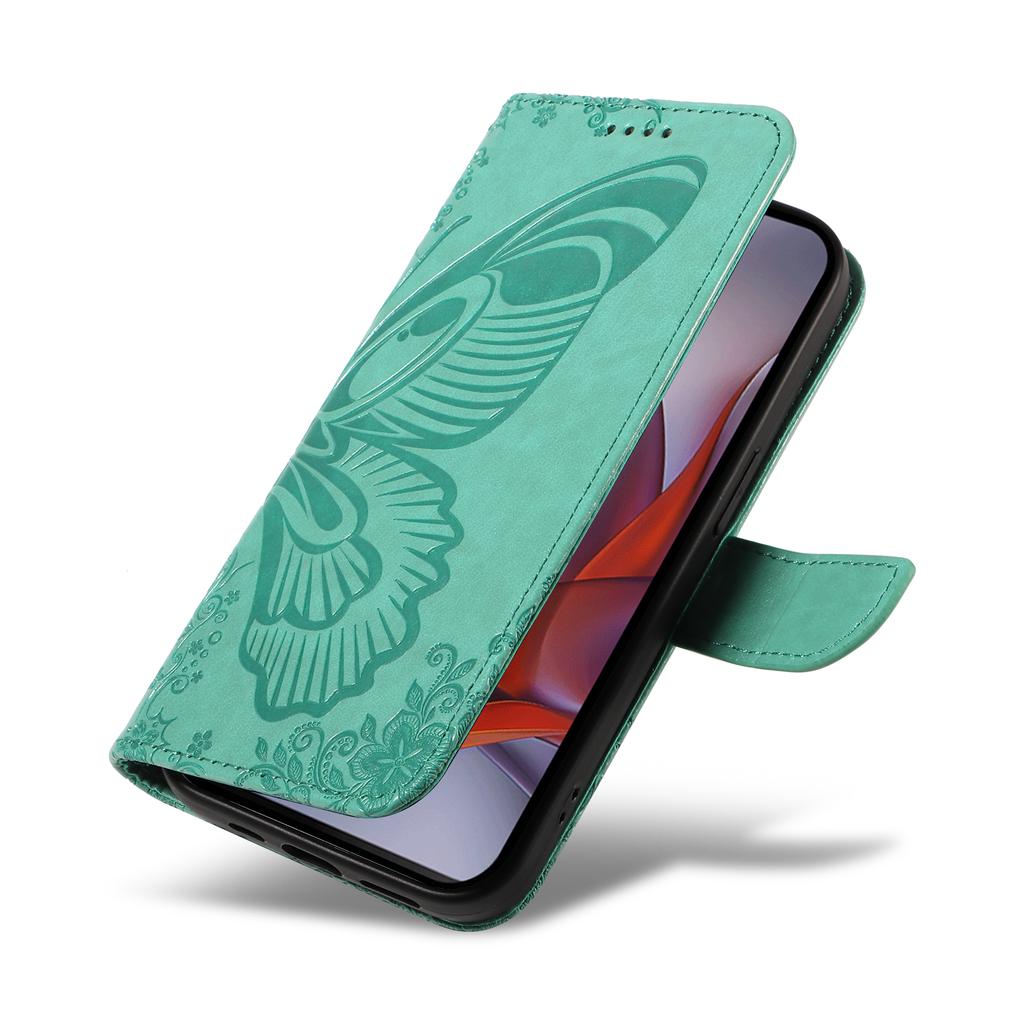 For Motorola Moto G75 5G Case Butterfly Pattern Leather Wallet Flip Phone Cover