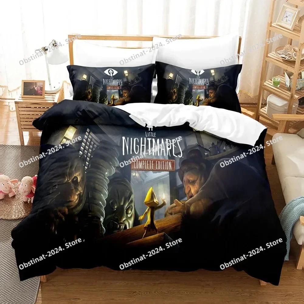 Jessica Chen Unisex Top Game Little Nightmares Bedding Set Printed Bed Set With Pillowcase Bed Duvet Cover Soft Single Double Queen Super King Size