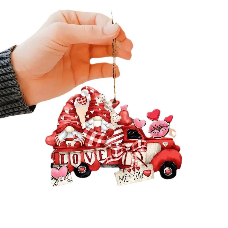 Valentine's Day Acrylic Car & Home Hanging Decoration Pendant