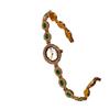 LSVTR Women's Vintage Trendy Oval Red and Green Gemstone Rainbow Light Luxury Watch