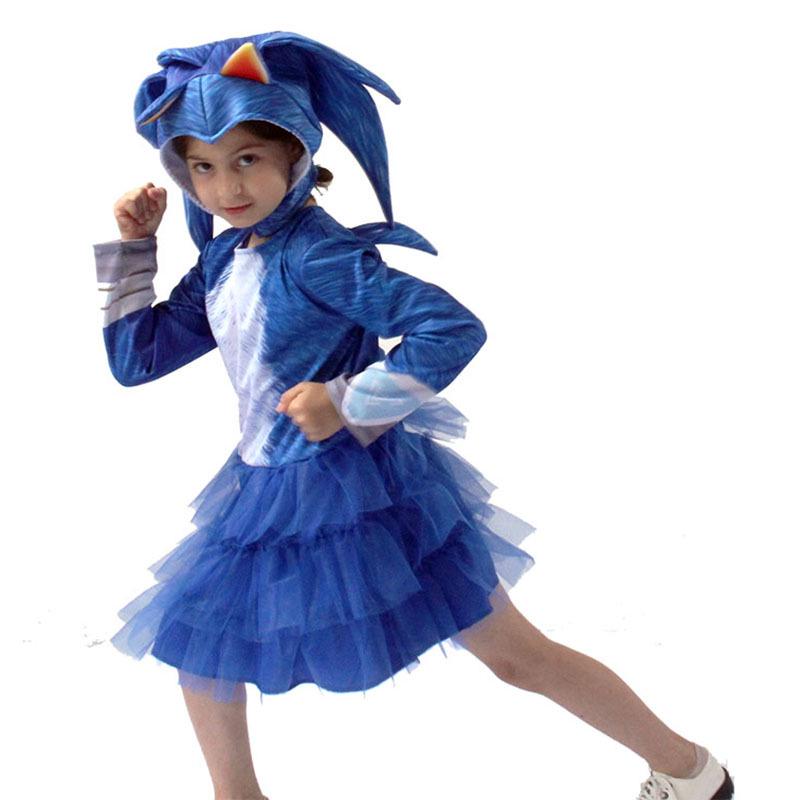 Children's Sonic the Hedgehog Halloween Costume - Anime Cosplay Outfit