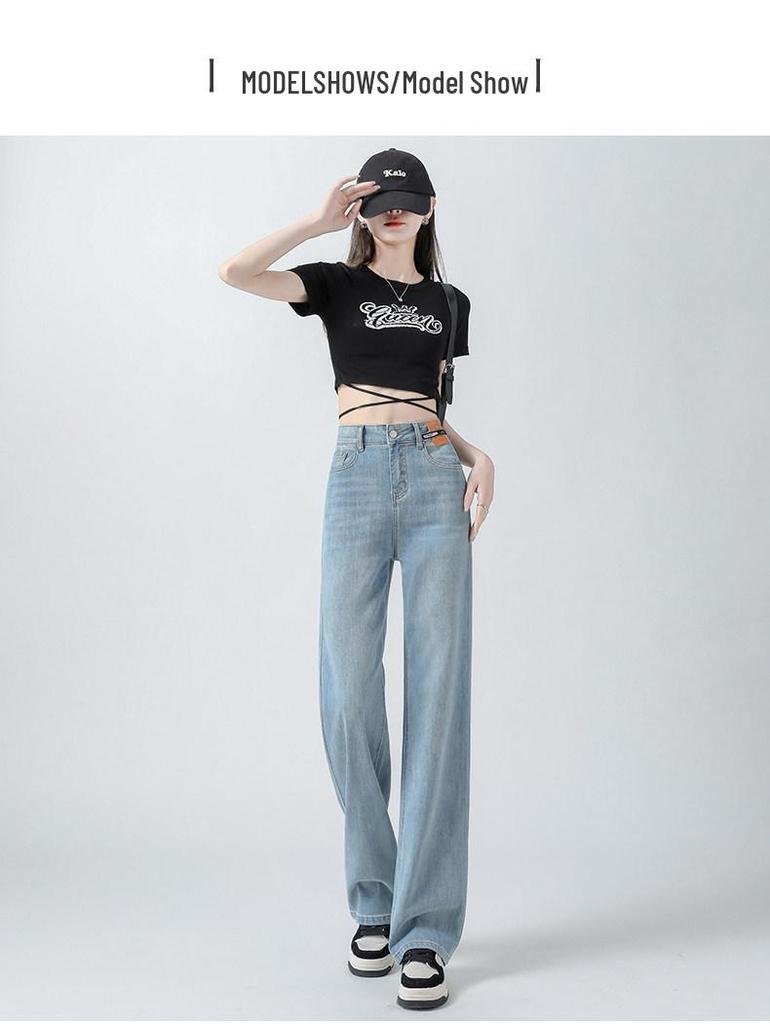 Women's Spring 2026 Bestseller: Light Color High-Waist Petite Straight-Leg Jeans