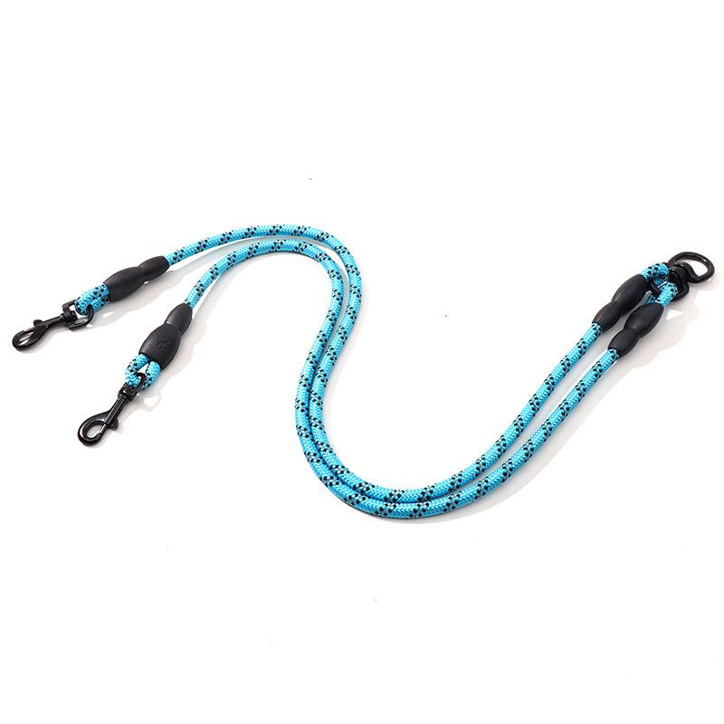 Double Head One Support Two Leash Dog Leash Dog Chain Outdoor Dog Walking Three Specifications Pet Dog Nylon Leash