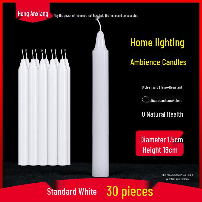 LIEI Household Red & White Emergency Candles