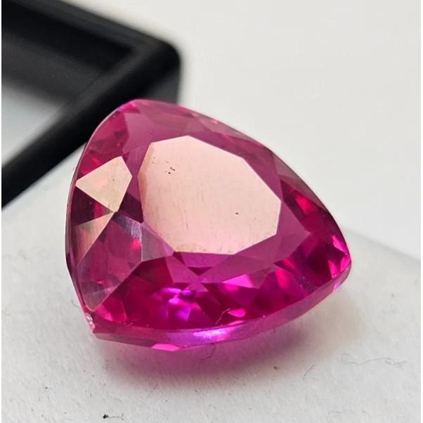 Pink Sapphire Natural 11-12 Ct Trillion Cut Fabulous Certified Loose Gemstone