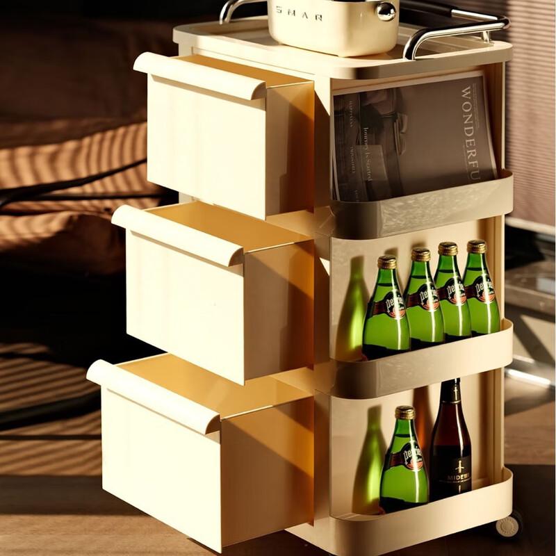 Miling 5-Tier Foldable Storage Cabinet with Wheels
