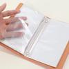 PU Leather Cash Savings Binder 100 Pockets Polka Dot Design Cash Envelope Savings Book with Combination Lock