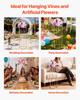 Wedding Flower Stand, 10PCS 80cm Column Flower Stand, Floral Stands with Acrylic Laminate, Hexagonal Cubic Floral Display Rack for Wedding, Party,