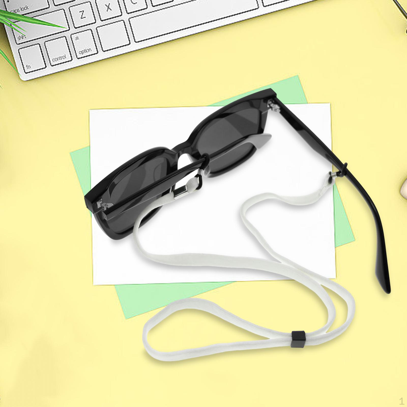 Регулируемый ремешок для очков Прочный Портативный Модный Универсальный Легкий Держатель на шею Шнурок Противоскользящий White