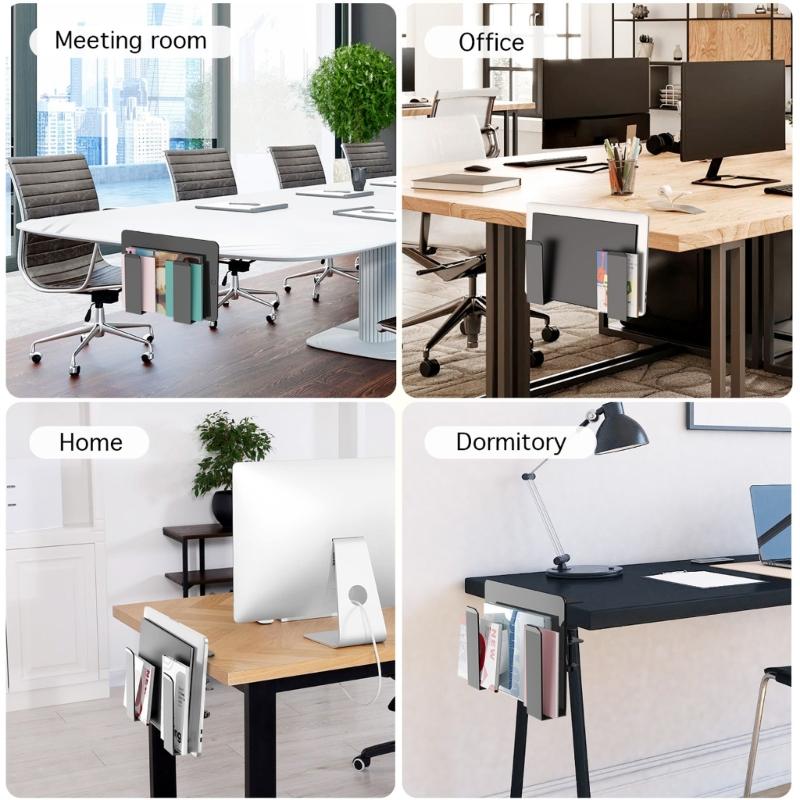 Adjustable Laptop Holders Desk Side Storage Office Desk Organisers PC Holders Hanging Laptop Organiser Desk Organisers