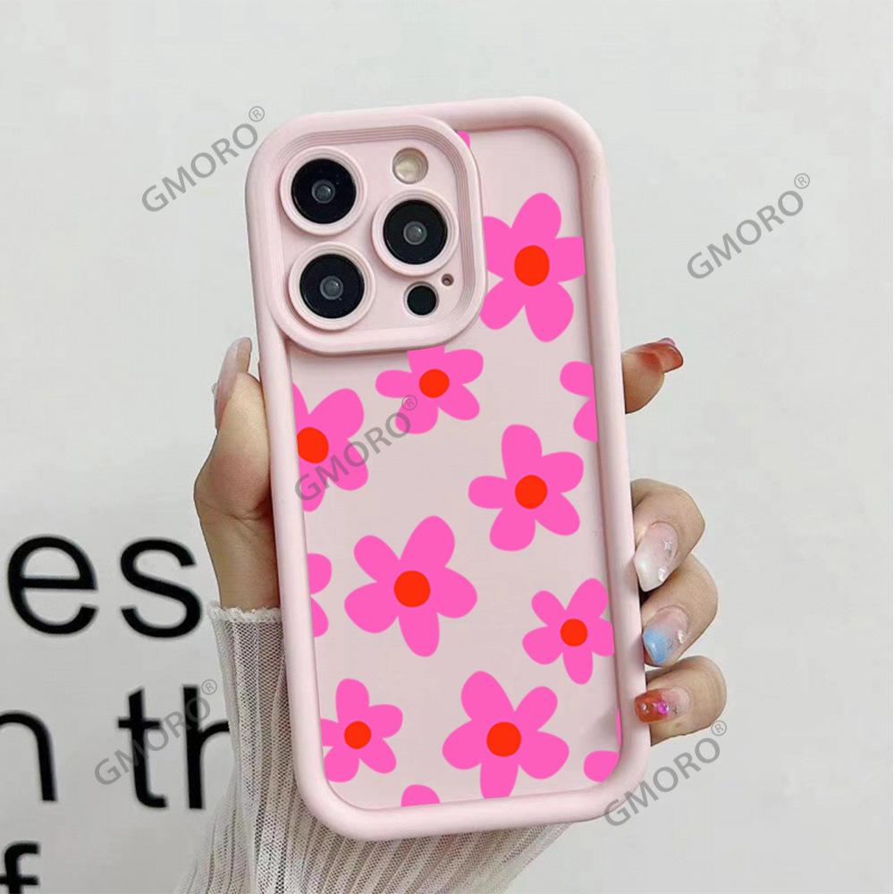 South East Asia Full Screen Black Flower Mobile Phone Case iPhone17 Girls High Value Apple 16pm Silicone Case