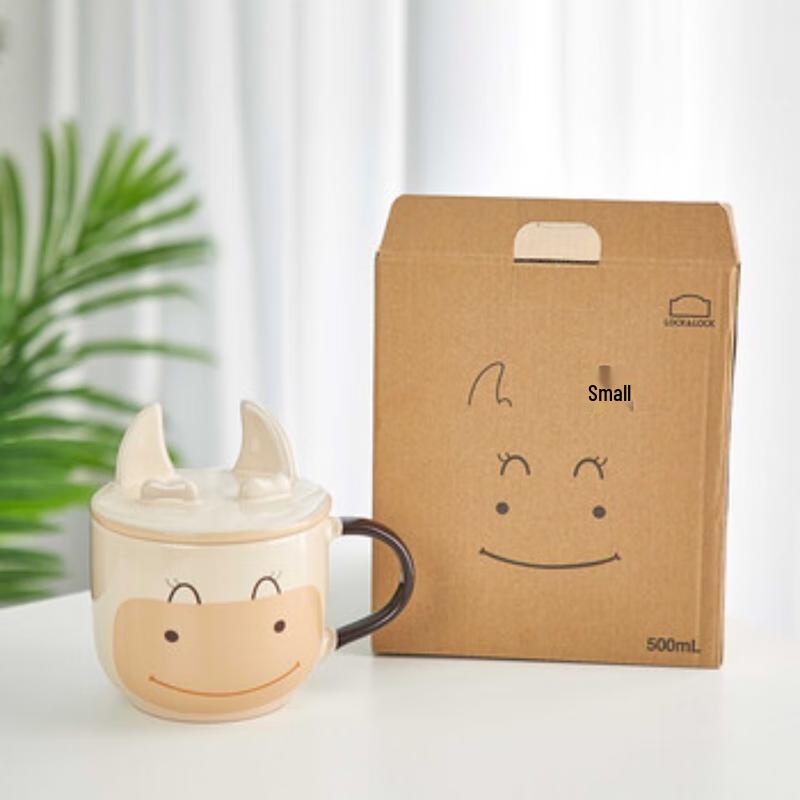 LocknLock Niedliche Kuh Keramik Handyhalter Tasse