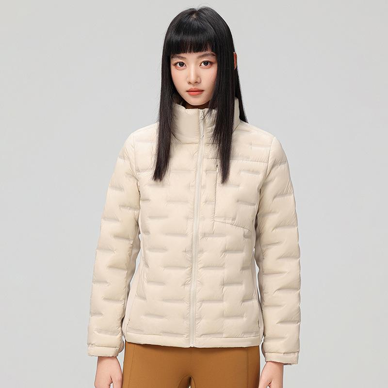 Autumn and winter new stand-up collar light down jacket couple with the same white duck down casual fashion warm light jacket