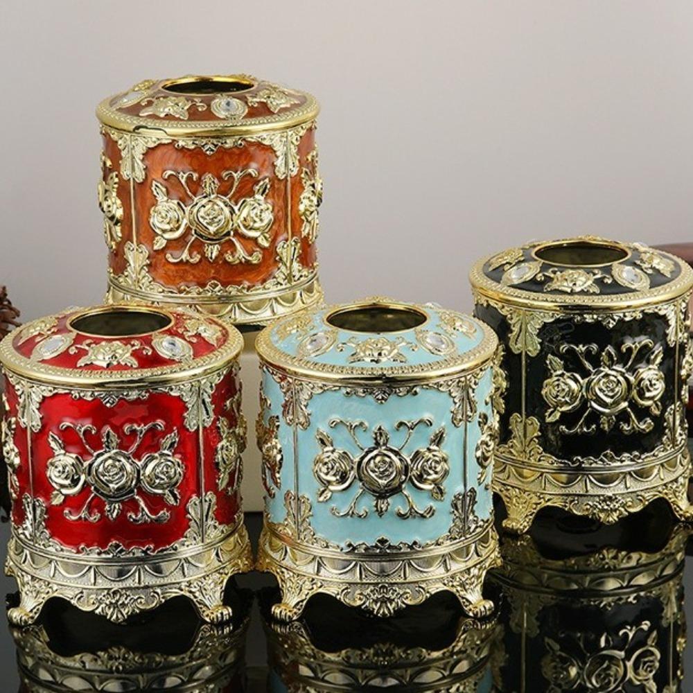 Exquisite Paper Holder Plastic Decoration Box Creative Desktop Storage Box  Desktop Organization