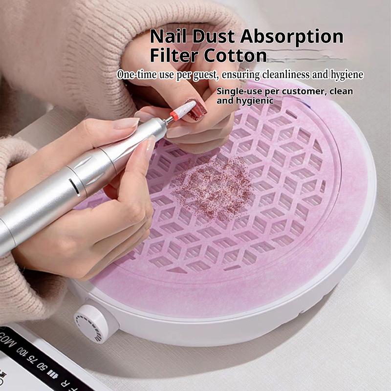 100/200 Blatt Vliesstoff Nagelsauger Filterpapier Filter Staubfänger Ersatz Nagelsaugen Ultradünner Filter