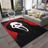 Horror Movie Scream Saw Halloween Cartoon Carpet Rug for Home Living Room Bedroom Sofa Doormat Decor,Area Rug Non-slip Floor Mat
